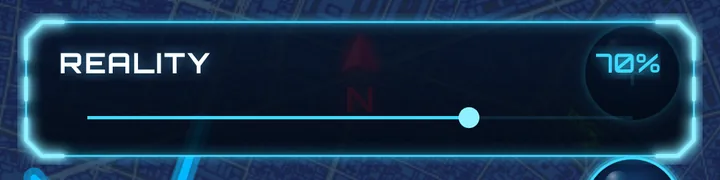 Reality slider panel set to 70%